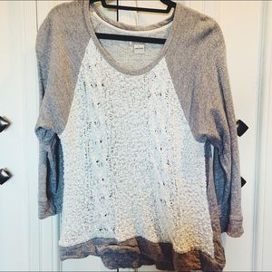 Lucky brand slouchy sweatshirt
